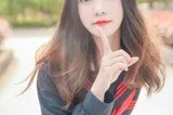 日系小清新制服装美少女户外自拍写真集